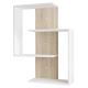 Wall shelf MORIKO 85x65 cm white/oak sonoma