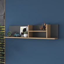 Wall shelf RANI 120x25 cm beige/anthracite