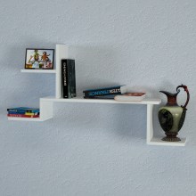 Wall shelf ROCK 58x107 cm white
