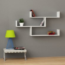 Wall shelf TIBET 66,5x119 cm white