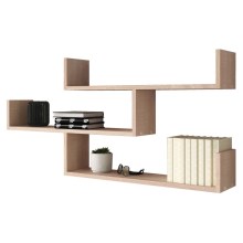 Wall shelf TRIO 55x119 cm oak Sonoma