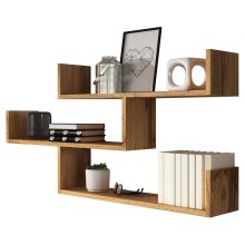 Wall shelf TRIO 55x119 cm oak wotan