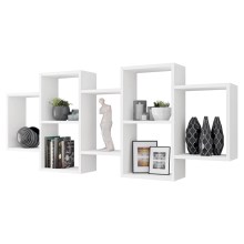 Wall shelf TRIO 65x161 cm white