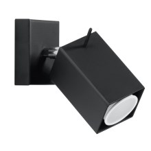 Wall spotlight MERIDA 1xGU10/40W/230V black