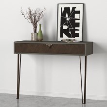 Wall table LINEA 78x90 cm brown/anthracite