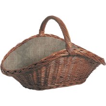 Wicker basket for wood with a handle 42x70 cm