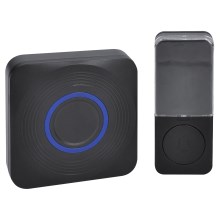 Wireless battery-powered doorbell 3xAAA IP56 black