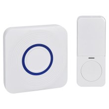 Wireless battery-powered doorbell 3xAAA IP56 white