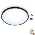 WiZ - LED Dimmable ceiling light SUPERSLIM LED/16W/230V 2700-6500K Wi-Fi black