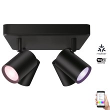 WiZ - LED RGBW Dimmable spotlight IMAGEO 4xGU10/4,9W/230V 2200-6500K Wi-Fi CRI 90 black