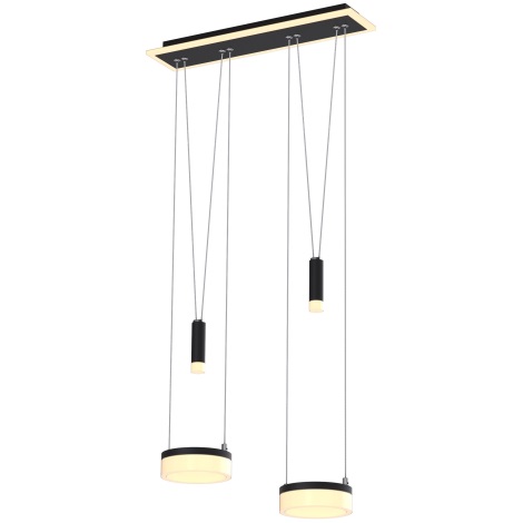 Wofi 6054-502 - LED Dimmable chandelier on a string JESSE LED/21W/230V black