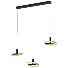 Wofi 7016-304 - LED Dimmable chandelier on a string BREST LED/26W/230V black/gold