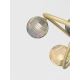 Wofi 9015-1204 - LED Surface-mounted chandelier METZ 12xG9/3,5W/230V gold/grey