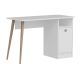 Work table CANNAS 110x74 cm white/brown