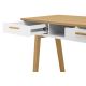 Work table FRISK 75x100 cm natural oak/white