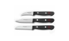 Wüsthof - Set of kitchen knives for vegetables GOURMET 3 pcs black