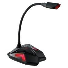 Yenkee - LED Gaming USB microphone 5V black/red