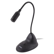 Yenkee - Table microphone for PC 1,5V black
