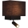 Zambelis H59 - LED Wall lamp LED/3W + 1xE27/40W/230V black