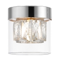 Zuma Line - Crystal ceiling light 1xG9/28W/230V silver