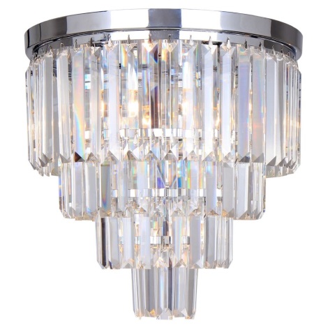 Zuma Line - Crystal ceiling light 5xE14/40W/230V chrome