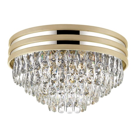 Zuma Line - Crystal ceiling light 5xE14/40W/230V gold